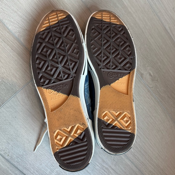 Converse Chuck 70 Plus High ‘Distressed Denim’ A12044C Navy/Egret/Black Sz 10.5 - Picture 8 of 8